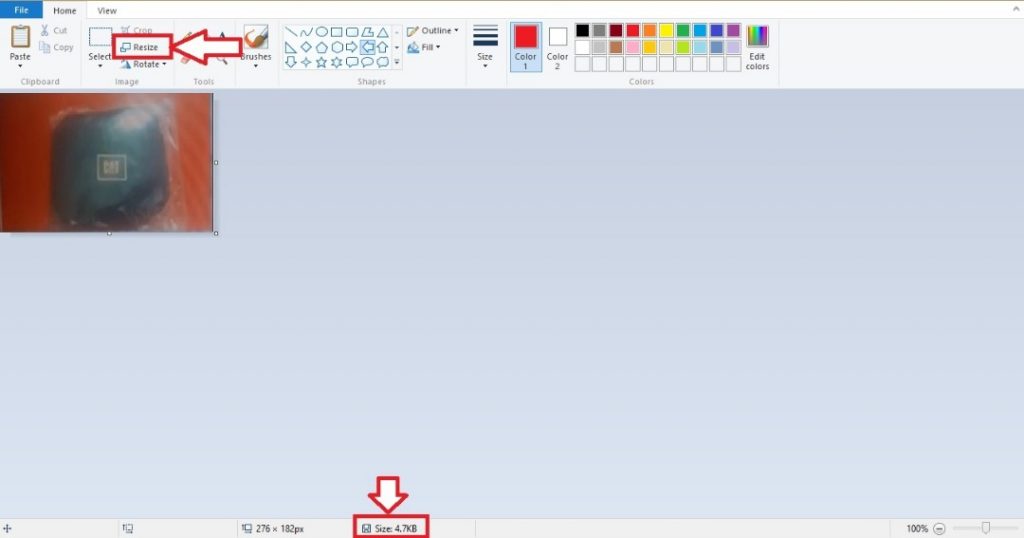 How to Resize image without losing quality in paint FYPacademy